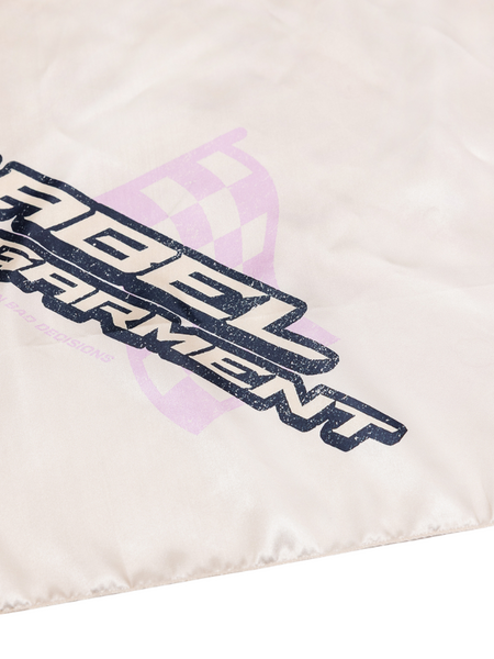 Label Garment Pitlane Satin Scarf - Off White Label Garment Label Garment Pitlane Satin Scarf - Off White
