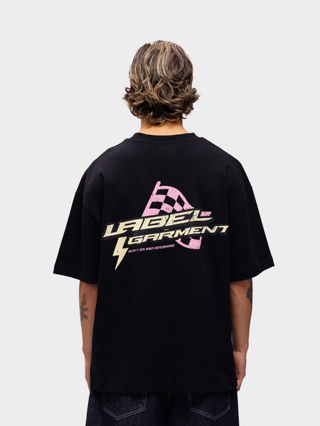 Label Garment Pitlane Oversized Tee - Black Label Garment Label Garment Pitlane Oversized Tee - Black