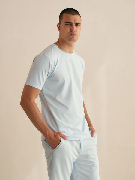 TriaD'oro TriaD'oro Travel T-Shirt - Light Blue TriaD'oro Travel T-Shirt - Light Blue
