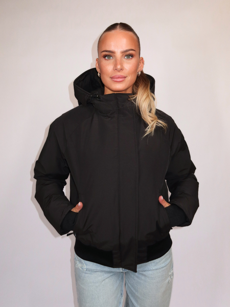 Airforce Women Bomber Jacket - True Black