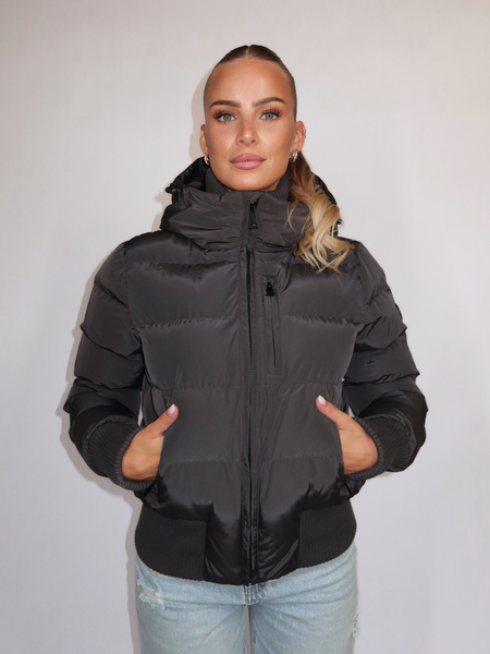 Airforce Airforce Women Tate Bomber - Gun Metal Airforce Women Tate Bomber - Gun Metal