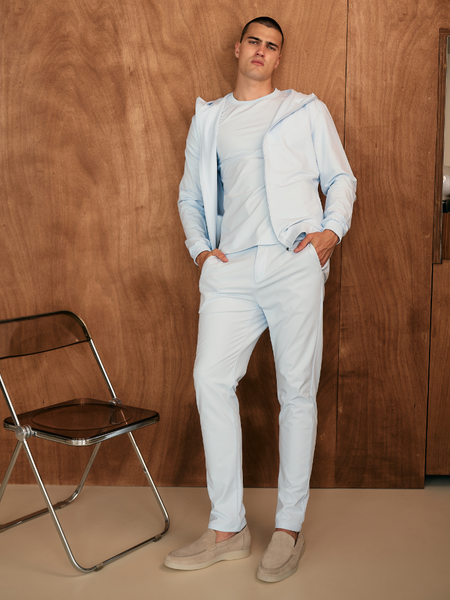 TriaD'oro Tracksuit Jacket with Hood - Light Blue TriaD'oro TriaD'oro Tracksuit Jacket with Hood - Light Blue