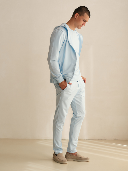 TriaD'oro Pantalon Elastical Waistband - Light Blue TriaD'oro TriaD'oro Pantalon Elastical Waistband - Light Blue