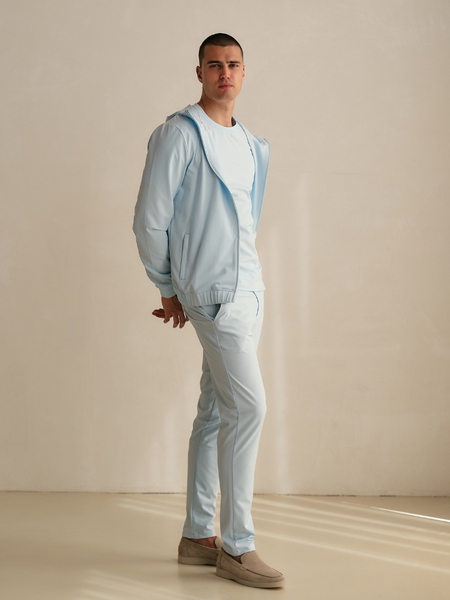 TriaD'oro Pantalon Elastical Waistband - Light Blue TriaD'oro TriaD'oro Pantalon Elastical Waistband - Light Blue