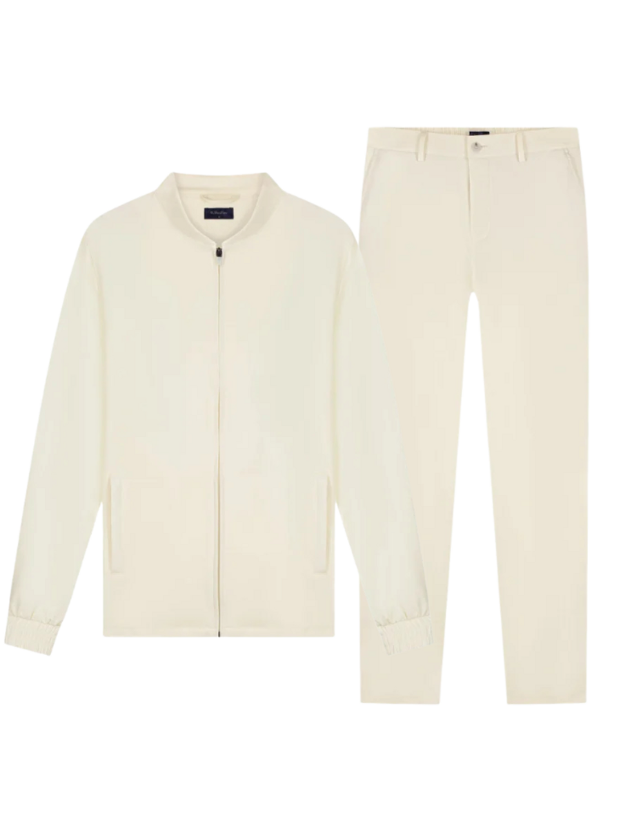 TriaD’oro Tracksuit Hood Jacket Combi-set - Creme TriaD'oro TriaD’oro Tracksuit Hood Jacket Combi-set - Creme
