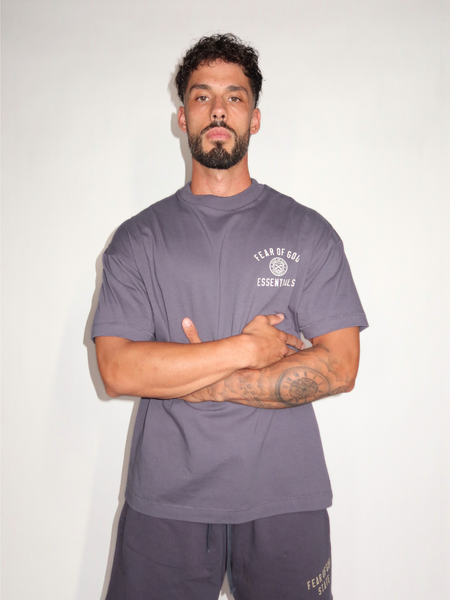 Fear of God Essentials Jersey Crewneck Tee - Marine Fear of God Fear of God Essentials Jersey Crewneck Tee - Marine