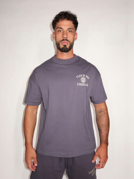 Fear of God Essentials Jersey Crewneck Tee - Marine Fear of God Fear of God Essentials Jersey Crewneck Tee - Marine
