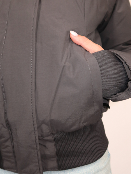 Airforce Airforce Women Bomber Jacket - Gun Metal