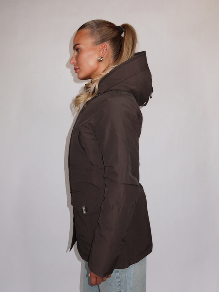 Airforce Women 4 Pocket Parka - Dark Coffee Airforce Airforce Women 4 Pocket Parka - Dark Coffee