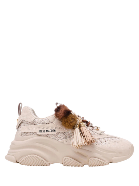 Steve Madden Possession-PPE Sneakers - Bone Suede Steve Madden Steve Madden Possession-PPE Sneakers - Bone Suede