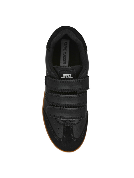 Steve Madden Daybreak Sneaker - Black Action Leather Steve Madden Steve Madden Daybreak Sneaker - Black Action Leather
