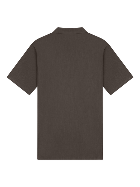 TriaD'oro Riviera Buttoned Polo - Brown TriaD'oro TriaD'oro Riviera Buttoned Polo - Brown