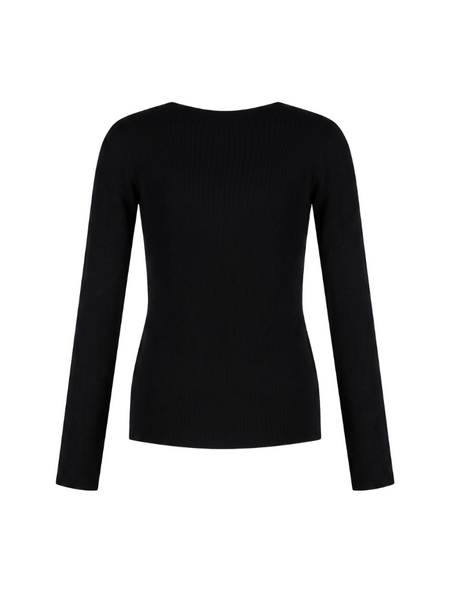 Malelions Women Emblem V-Neck Top - Black Malelions Malelions Women Emblem V-Neck Top - Black