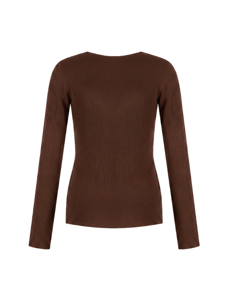 Malelions Women Emblem V-Neck Top - Dark Brown Malelions Malelions Women Emblem V-Neck Top - Dark Brown
