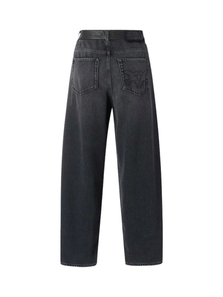 Pinko Estelle Egg Trousers - Lavaggio Black Scuro Pinko Pinko Estelle Egg Trousers - Lavaggio Black Scuro