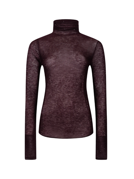 Pinko Moss Sweater - Violet Perfect Plum Pinko Pinko Moss Sweater - Violet Perfect Plum