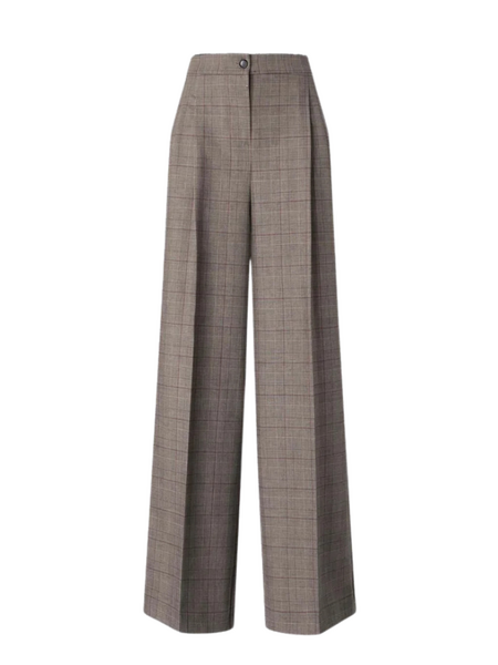 Pinko Plumeria Trousers - Beige/Bordeaux/Nero Pinko Pinko Plumeria Trousers - Beige/Bordeaux/Nero