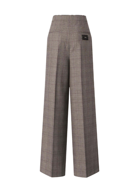 Pinko Plumeria Trousers - Beige/Bordeaux/Nero Pinko Pinko Plumeria Trousers - Beige/Bordeaux/Nero