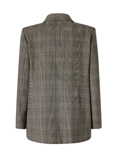 Pinko New Guinea Jacket - Beige/Bordeaux/Nero Pinko Pinko New Guinea Jacket - Beige/Bordeaux/Nero