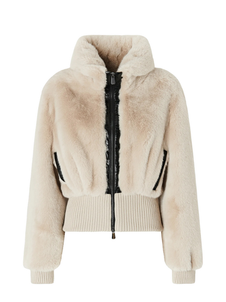 Pinko Pinko Bagels Bomber - Rainy Day Beige