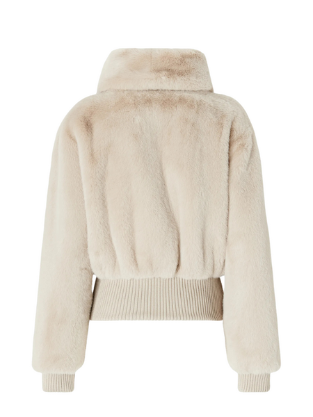 Pinko Pinko Bagels Bomber - Rainy Day Beige
