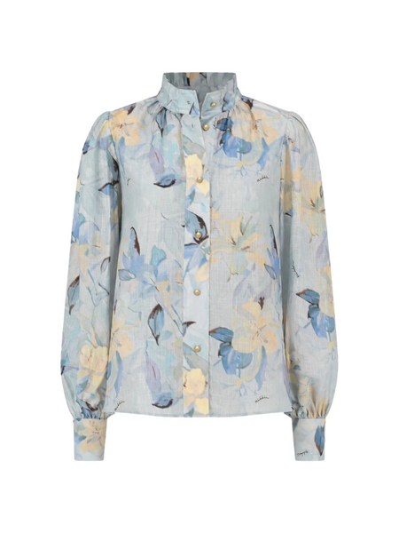 Nikkie Avalon Blouse - Frozen Blue Nikkie Nikkie Avalon Blouse - Frozen Blue