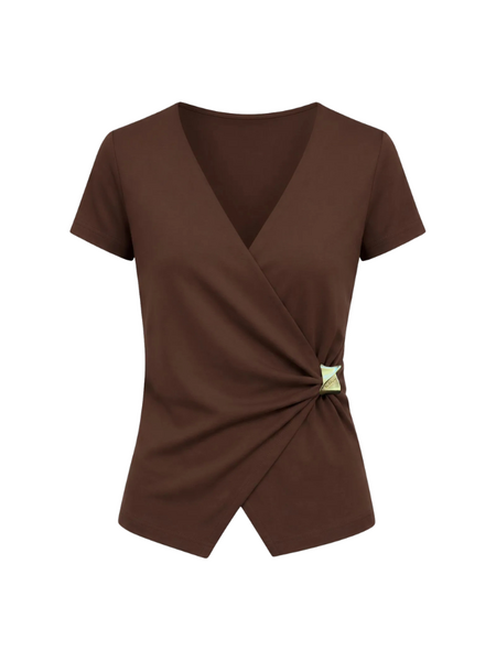 Nikkie Rimini Top - Cacao Nikkie Nikkie Rimini Top - Cacao