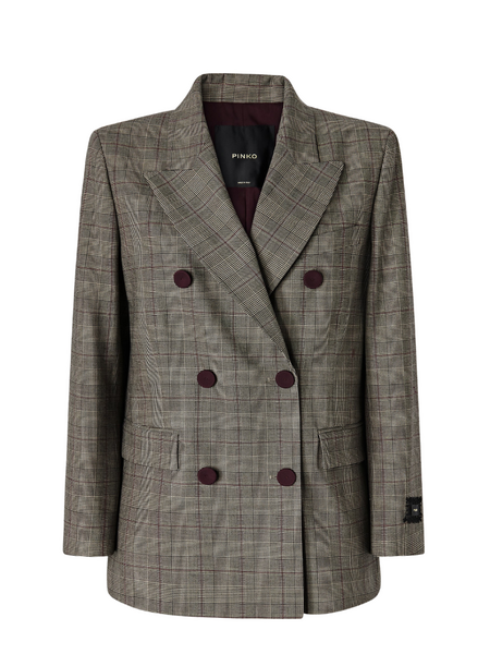 Pinko New Guinea Jacket - Beige/Bordeaux/Nero Pinko Pinko New Guinea Jacket - Beige/Bordeaux/Nero