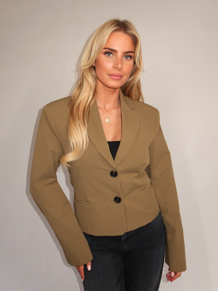 Pinko Pinko Teroldego Giacca Technico Blazer - Stone Green Pinko Teroldego Giacca Technico Blazer - Stone Green