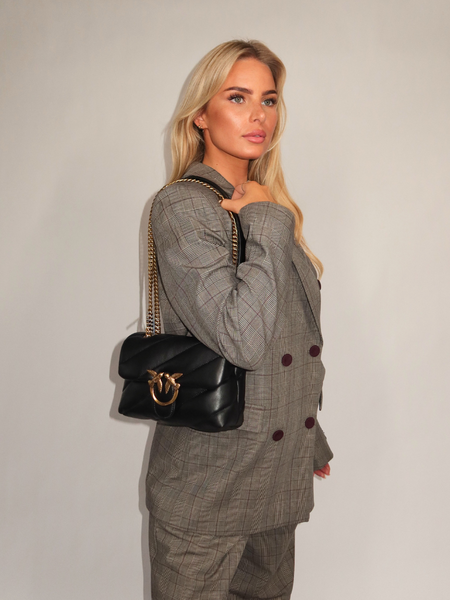 Pinko New Guinea Jacket - Beige/Bordeaux/Nero Pinko Pinko New Guinea Jacket - Beige/Bordeaux/Nero