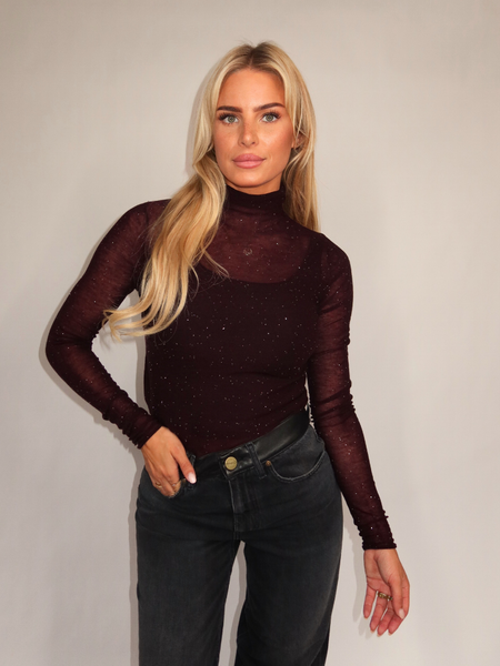 Pinko Pinko Moss Sweater - Violet Perfect Plum Pinko Moss Sweater - Violet Perfect Plum
