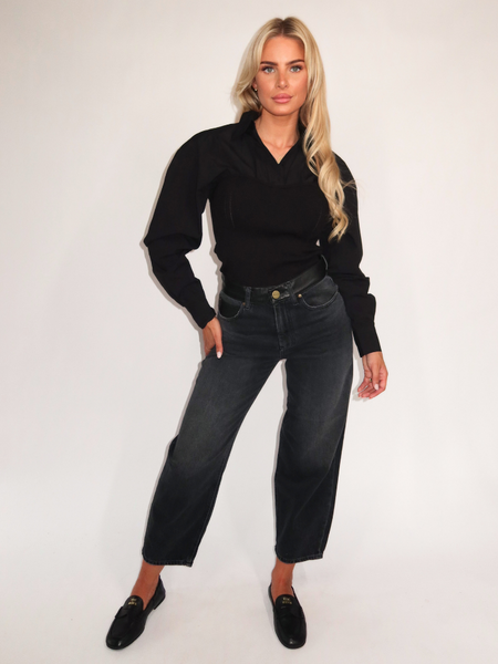 Pinko Pinko Estelle Egg Trousers - Lavaggio Black Scuro Pinko Estelle Egg Trousers - Lavaggio Black Scuro