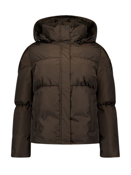Airforce Women Maya Puffer Jacket - Dark Coffee Airforce Airforce Women Maya Puffer Jacket - Dark Coffee