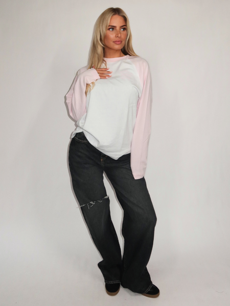 Croyez Croyez Women Fraternité Raglan Longsleeve - White