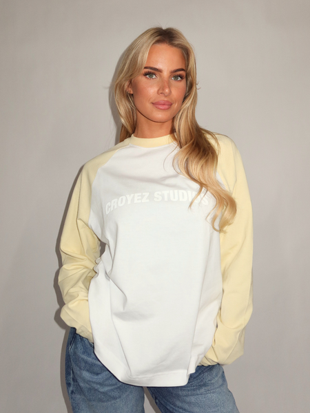 Croyez Croyez Women Two Tone Longsleeve - Light Yellow Croyez Women Two Tone Longsleeve - Light Yellow