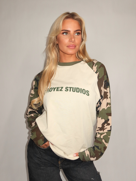 Croyez Croyez Women Two Tone Camo Longsleeve - Camo
