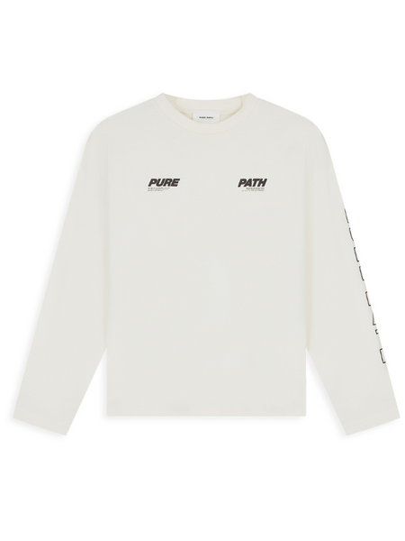 Pure Path Pure Longsleeve T-shirt - Ecru Pure Path Pure Path Pure Longsleeve T-shirt - Ecru
