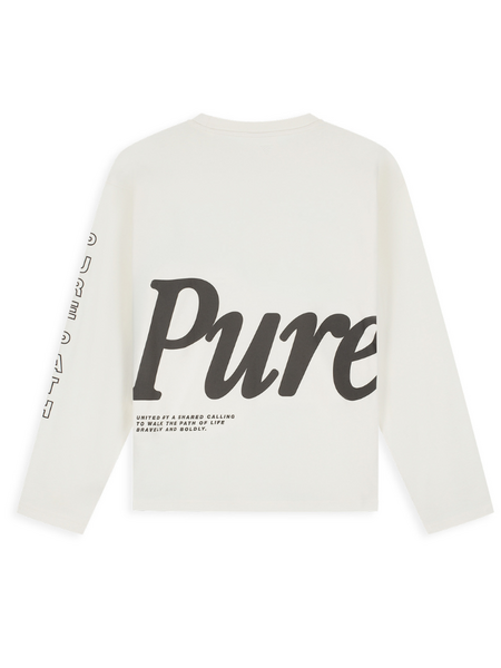 Pure Path Pure Longsleeve T-shirt - Ecru Pure Path Pure Path Pure Longsleeve T-shirt - Ecru