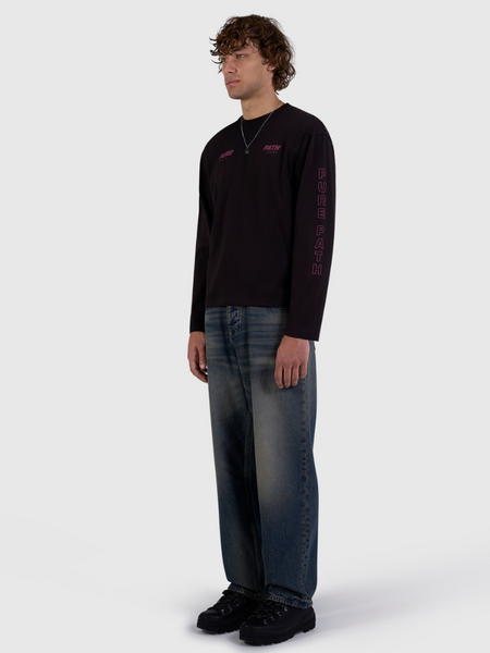 Pure Path Pure Path Pure Longsleeve T-shirt - Dark Brown
