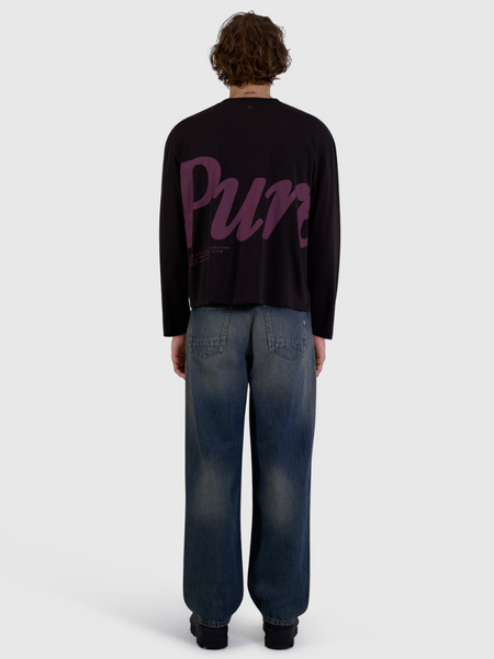 Pure Path Pure Path Pure Longsleeve T-shirt - Dark Brown