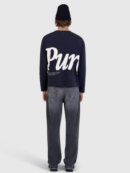 Pure Path Pure Longsleeve T-shirt - Dark Navy Pure Path Pure Path Pure Longsleeve T-shirt - Dark Navy