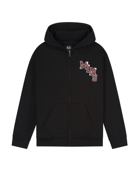 Malelions Malelions Kids Relaxed College Zip Hoodie - Black Malelions Kids Relaxed College Zip Hoodie - Black