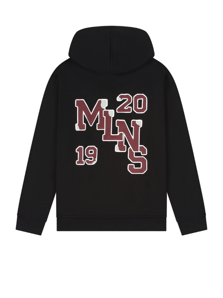 Malelions Kids Relaxed College Zip Hoodie - Black Malelions Malelions Kids Relaxed College Zip Hoodie - Black