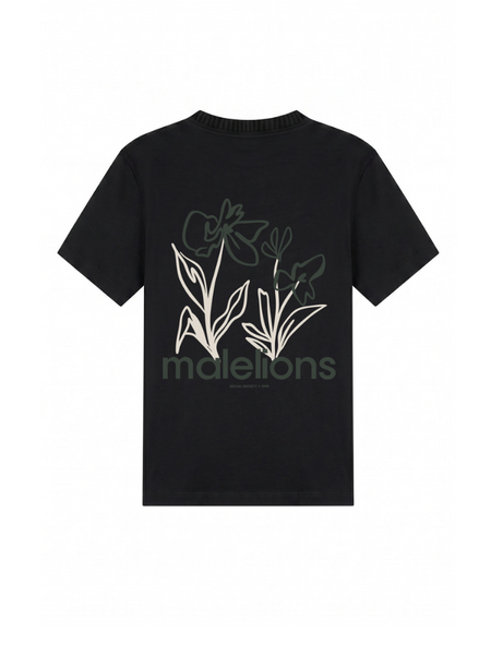 Malelions Kids Relaxed Flower T-Shirt - Black Malelions Malelions Kids Relaxed Flower T-Shirt - Black