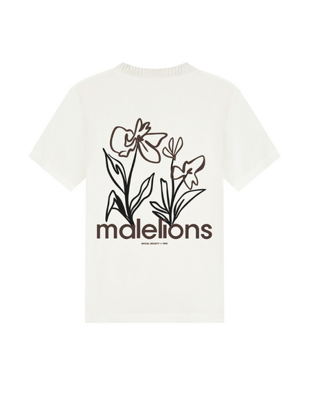 Malelions Malelions Kids Relaxed Flower T-Shirt - Off-White