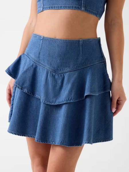 Guess Drea Ruffle Skirt - Holland Guess Guess Drea Ruffle Skirt - Holland