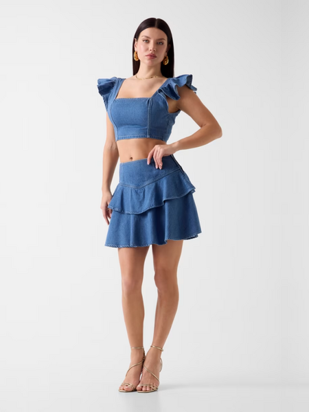 Guess Drea Ruffle Skirt - Holland Guess Guess Drea Ruffle Skirt - Holland