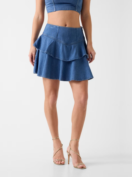 Guess Drea Ruffle Skirt - Holland Guess Guess Drea Ruffle Skirt - Holland