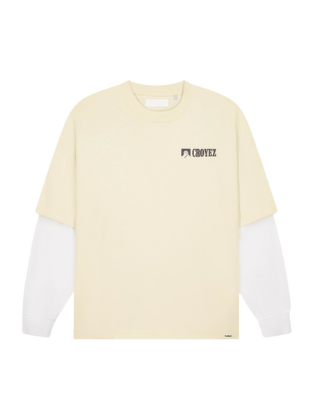 Croyez Montagne Double Sleeve Shirt - Light Yellow Croyez Croyez Montagne Double Sleeve Shirt - Light Yellow