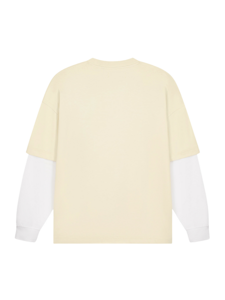 Croyez Montagne Double Sleeve Shirt - Light Yellow Croyez Croyez Montagne Double Sleeve Shirt - Light Yellow